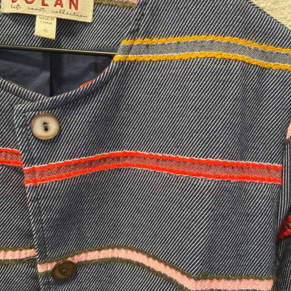 ANTHROPOLOGIE | DOLAN Piccadilly Striped Coat XS - Picture 8 of 9
